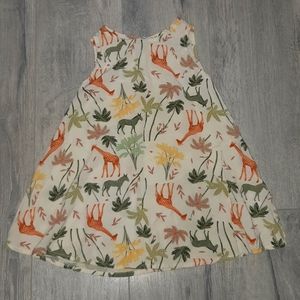 💚2T Old Navy Dress Safari Print